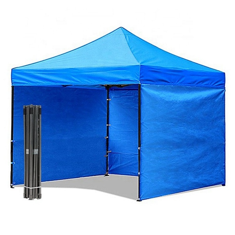 advertising gazebo trade show event custom exhibition folding pop up 10x10 canopy tent with transparent side walls