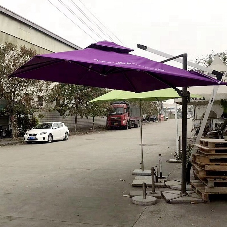 Uplion Cantilever Umbrella 10' X 10'  Garden Windproof Offset Heavy Duty Umbrella Patio Sun Outdoor Parasols