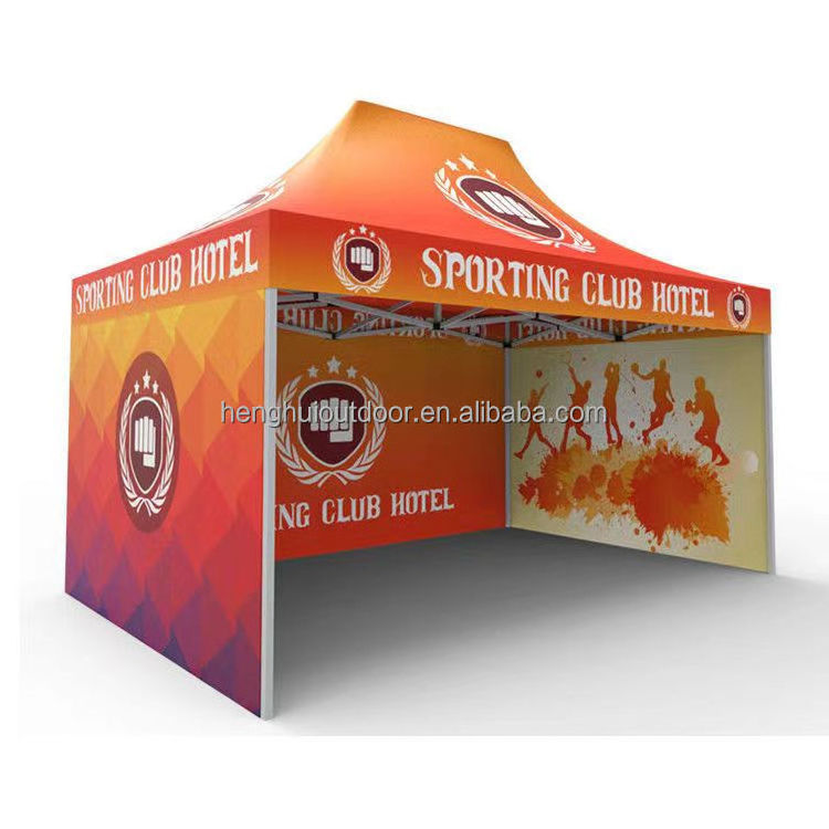 Wholesale Custom Printed Folding 10x10 Display Event Tents 10x15ft Waterproof Pop Up Canopy Tents with Wall