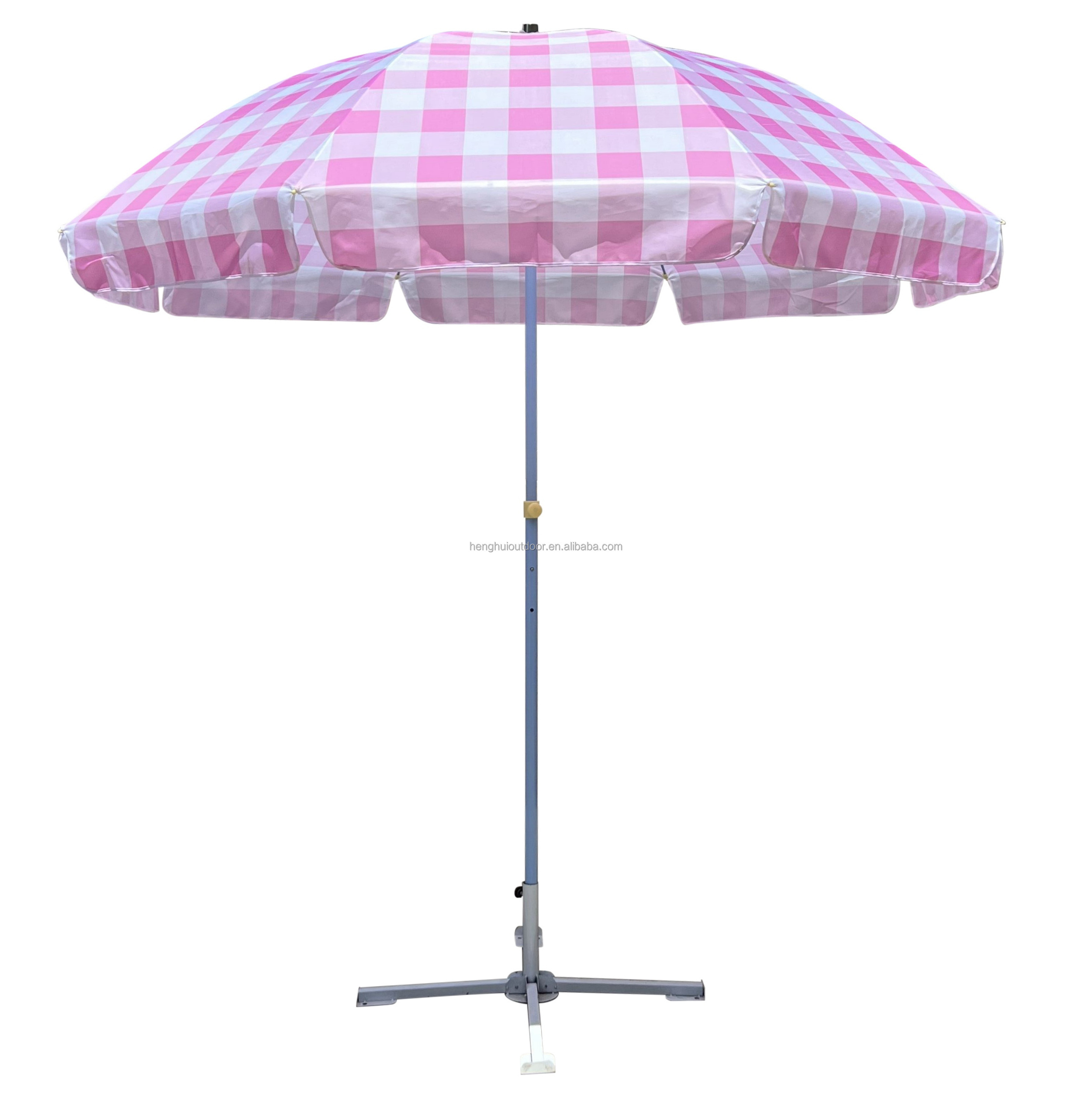 Hot sale Beach Umbrella Best Quality Unique Flamingo Shape Pink Color Stretch Modern Luxury Umbrella with two layers