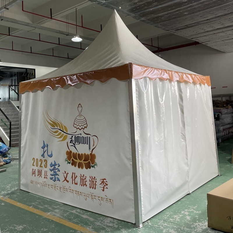 Outdoor large pagoda tents PVC fabric party church circus tent for events festival  exhibition pagoda tent with  sidewalls