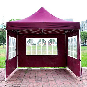 Gazebo Tent With Window Tent House Event Walls Advertising Tent Exhibition Folding Sale Canopy Outdoor Garden Awning