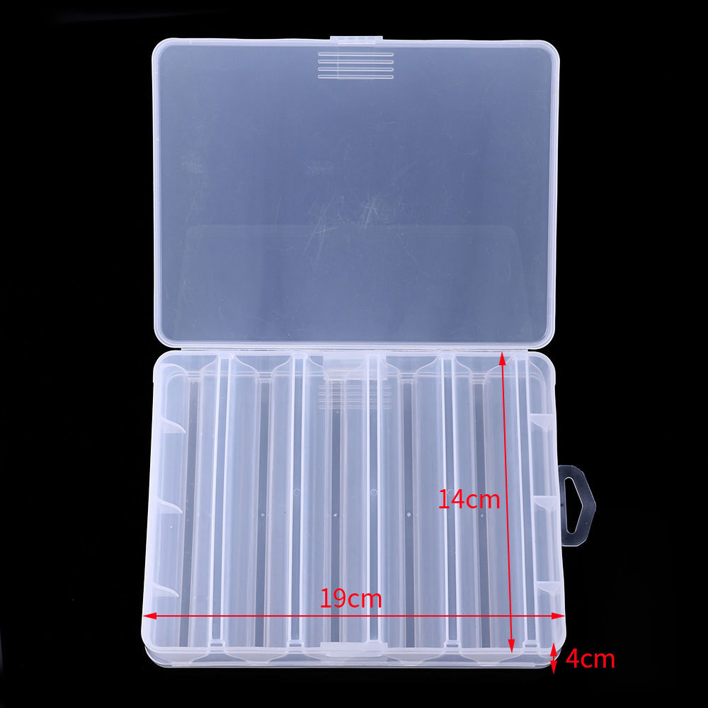 double face fishing bait tackle storage lure box hard plastic fishing accessories tool box