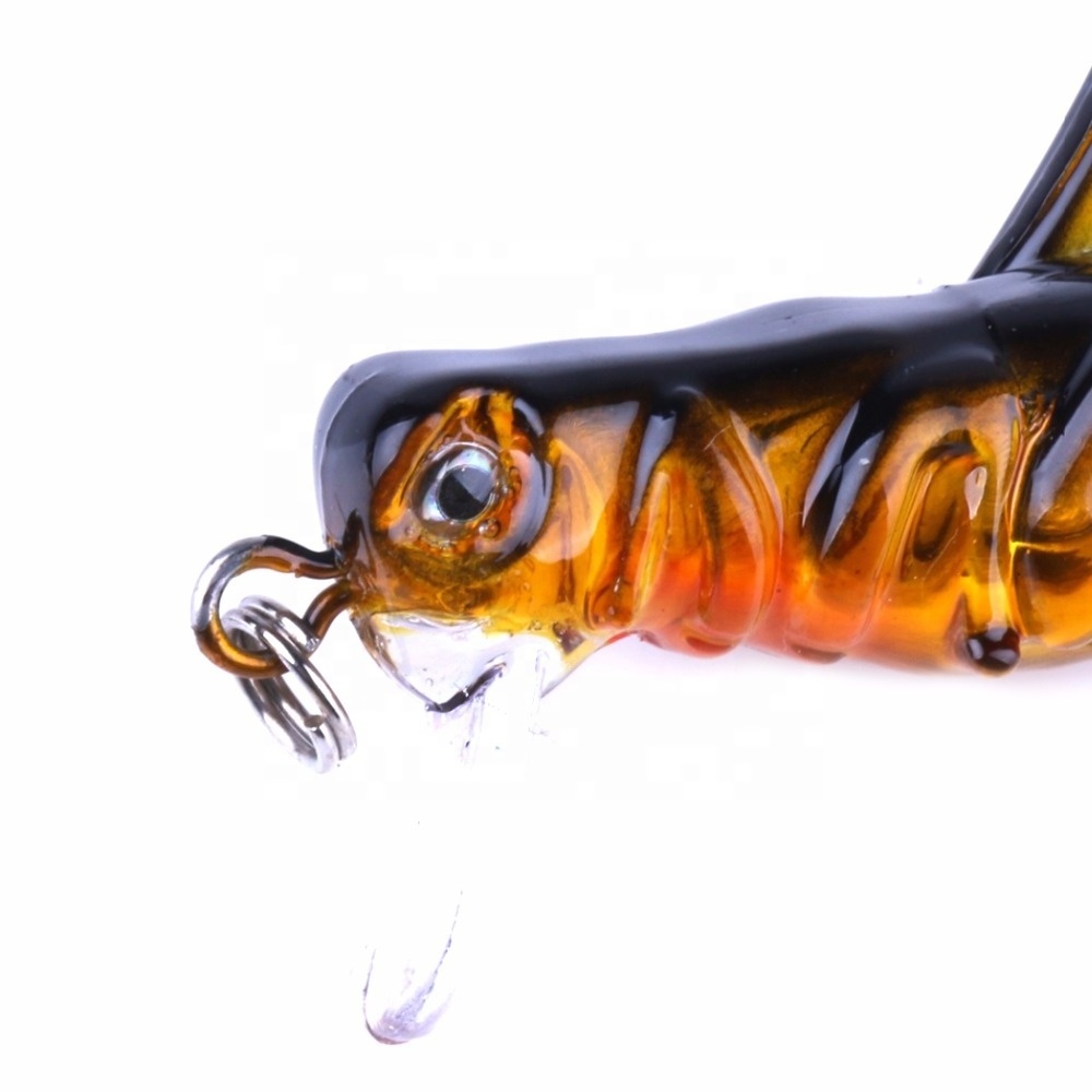 Hengjia 3.5cm 3g cricket locust hard fishing lure insert grasshopper bait