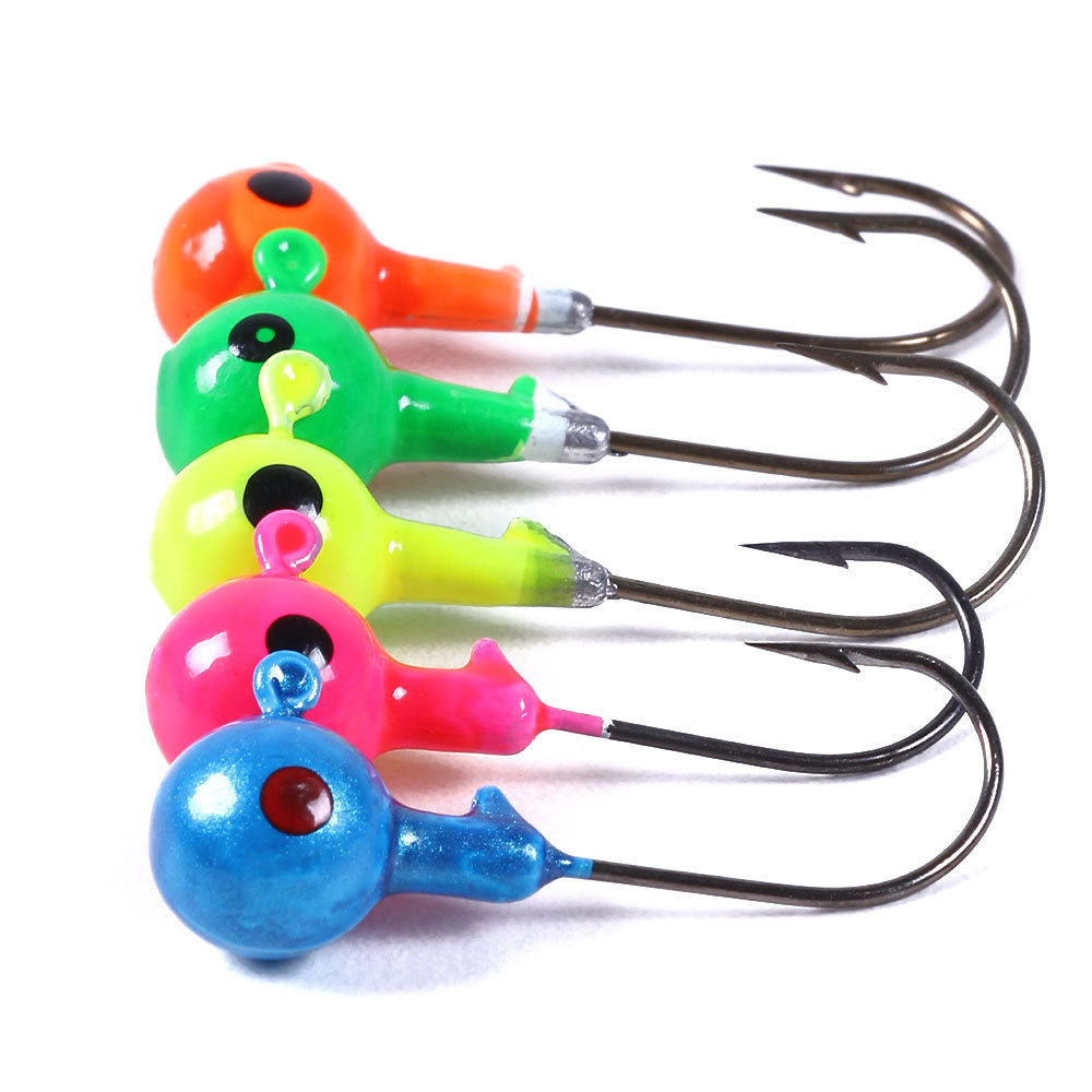 Sinking Fishing Lures 7G Big eyes jig lead round head fishing lure jigs hooks