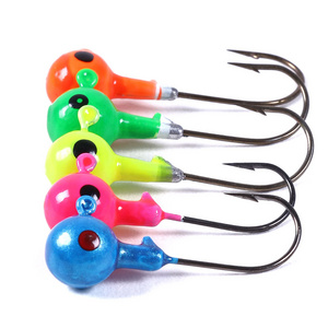 Sinking Fishing Lures 7G Big eyes jig lead round head fishing lure jigs hooks