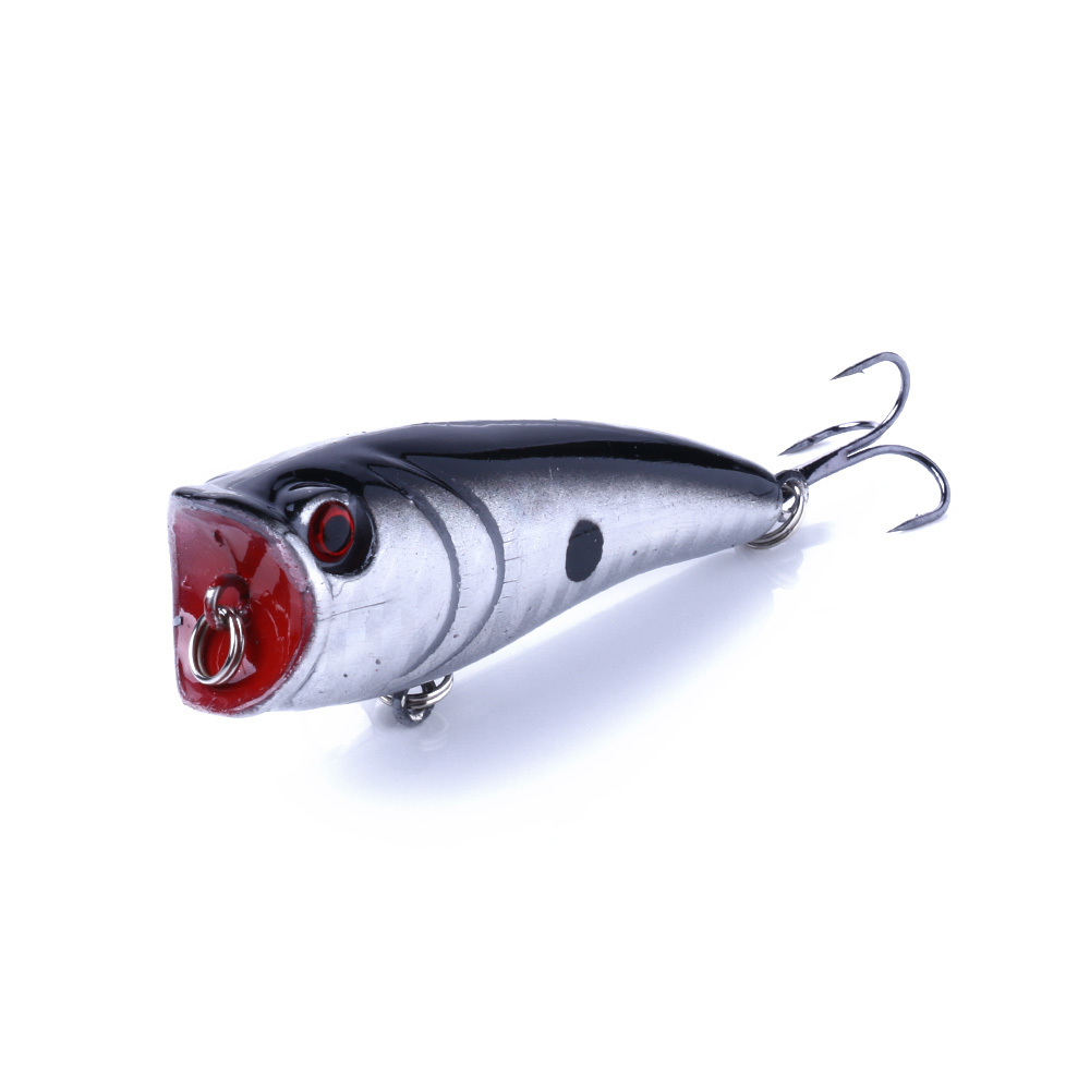 6CM-7G-8# Popper Fishing Lure Bait Noise Ball Floating Lures for Tuna Hengjia Eyes