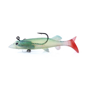 Bass Pike Swimbait Artificial Bait Carp Pesca fishing Head Eel lure Sandeel Soft Fishing Lure with a single hook