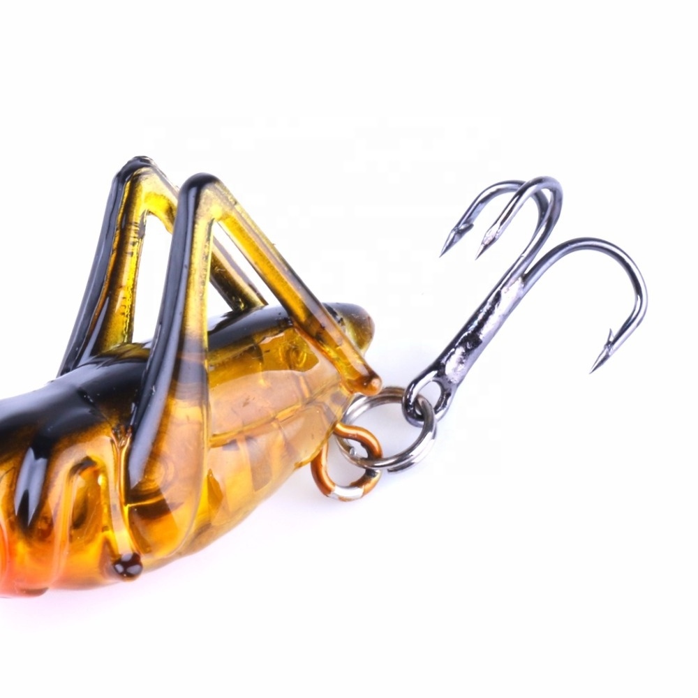 Hengjia 3.5cm 3g cricket locust hard fishing lure insert grasshopper bait