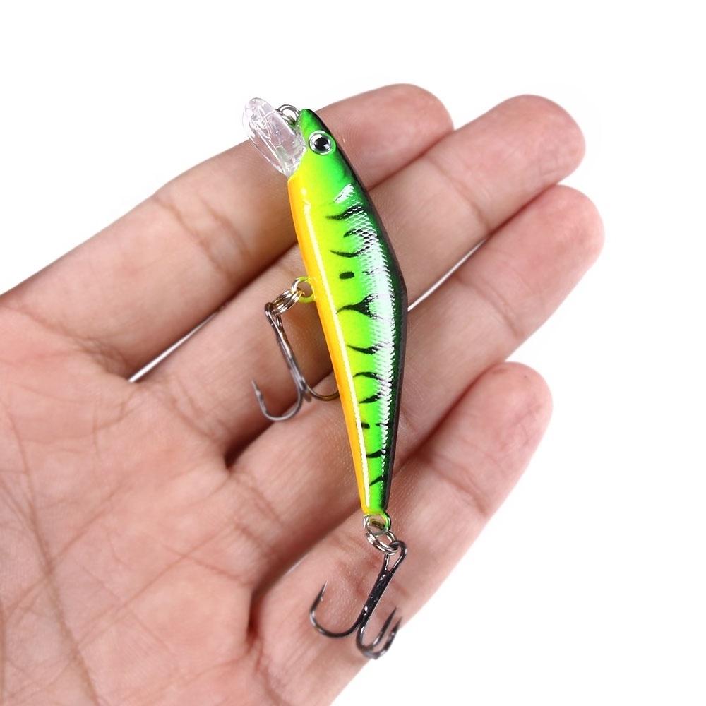 3D Eye Artificial Bait sinking fishing lure Lures 6# Hook 6.8cm 5.2g Minnow Fishing Lure Hard Artificial Swim Baits 20 colour