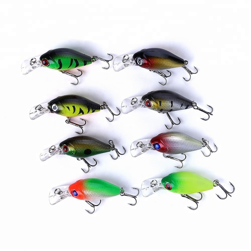 Hengjia fishing lures crankbait 5cm 4.4g floating bass hard plastic baits