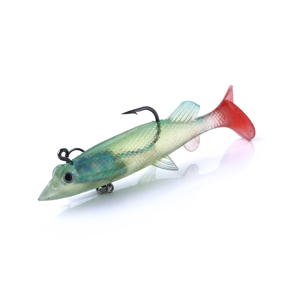 Bass Pike Swimbait Artificial Bait Carp Pesca fishing Head Eel lure Sandeel Soft Fishing Lure with a single hook