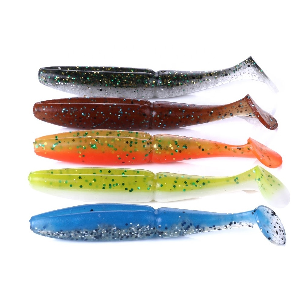 Hengjia hot fishing bait 10cm 9.7g bass worm soft lures