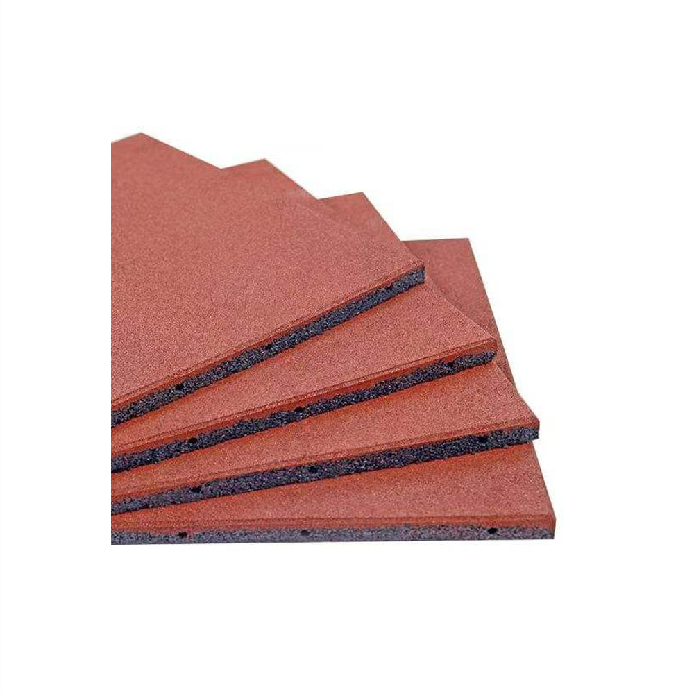 Environmentally safe cushion appearance level high area elastic shock-absorbing rubber floor tile