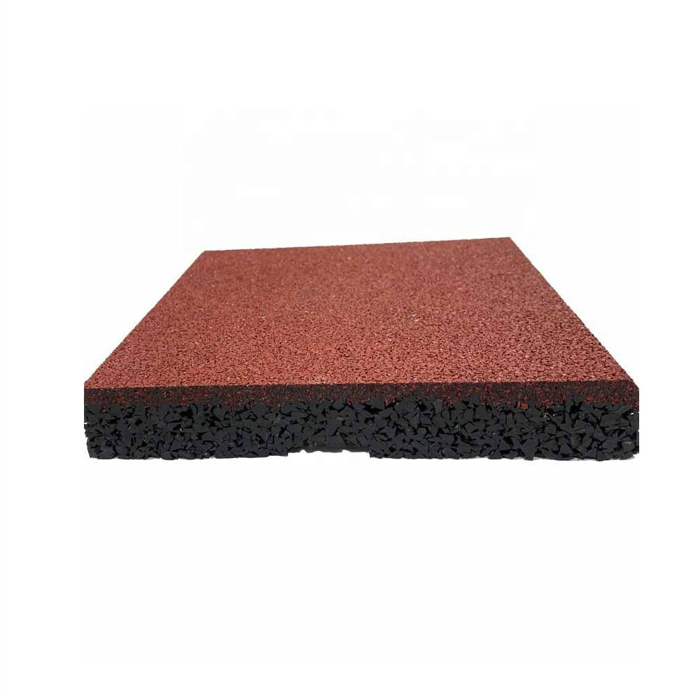 Residential outdoor rubber brick shooting range wall shock absorbing material anti-penetration 2.5 cm pad