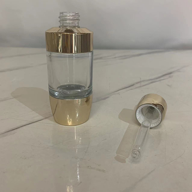 Hengjian 30ml Essence Oil Glass Bottles Skin Care Packaging Hair Facial Oil Serum Dropper Bottle