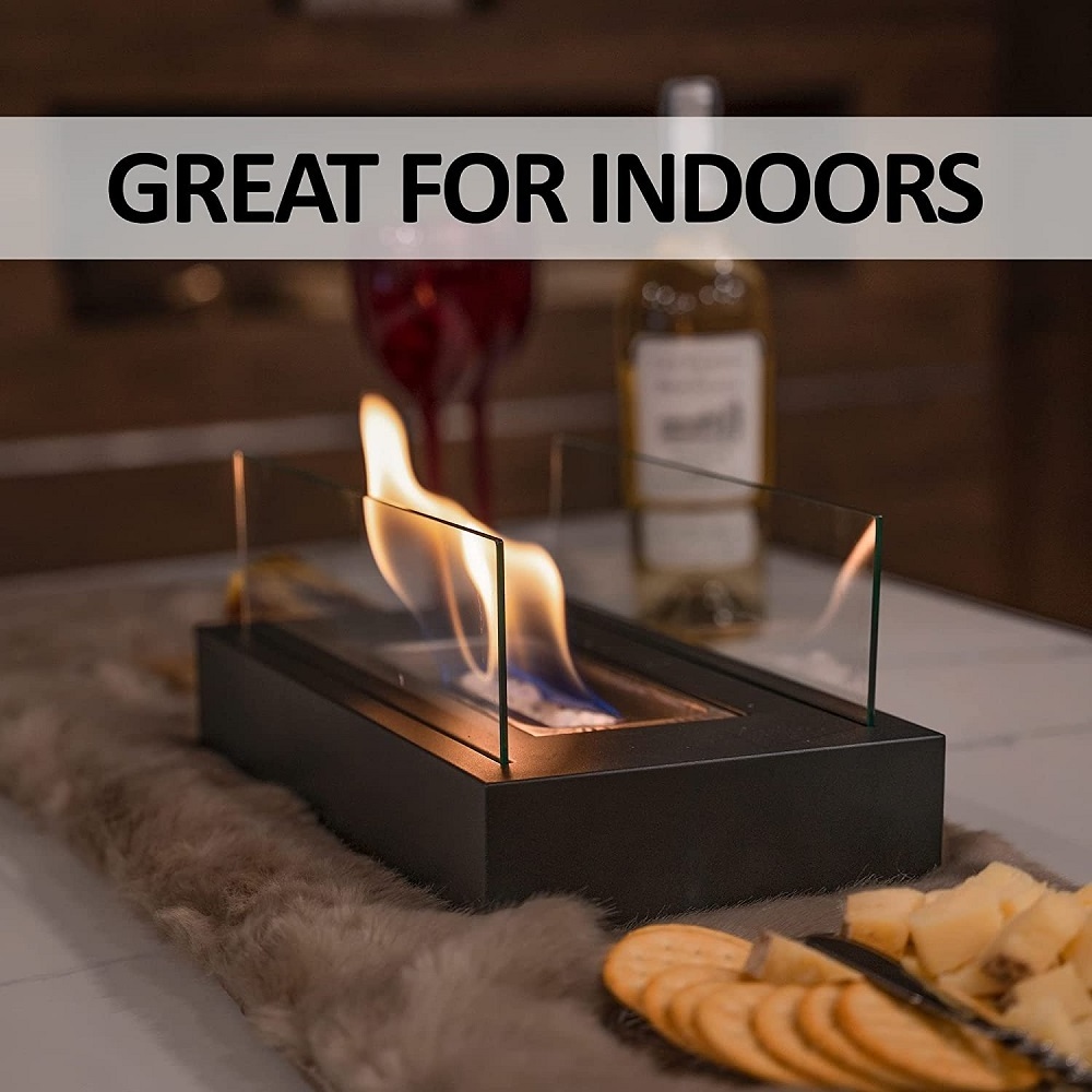 Modern Design Freestanding Tabletop Bio Ethanol Fireplace Indoor Smores Maker and Fire Pit Bowl Bioethanol Tabletop Fire Pit