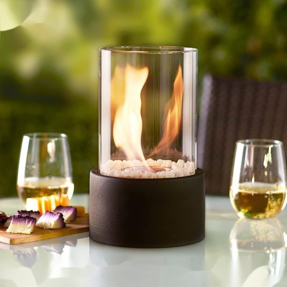 Indoor Outdoor table top fire pit Bowl Mini Table smokeless portable fireplace Smores Maker tabletop Bio Ethanol Fireplace