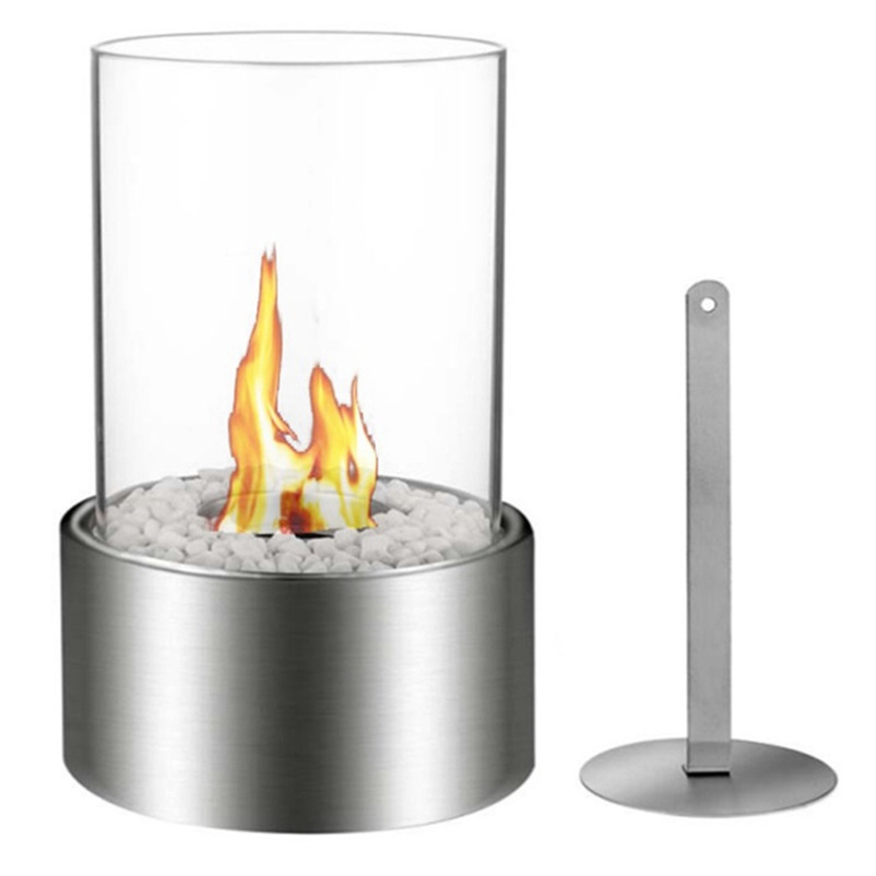 Modern round Bioethanol Fire Pit Portable Indoor and Outdoor Tabletop Ethanol Heater Made of Durable Steel for Sale