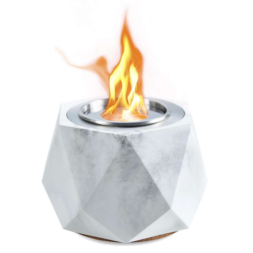 Portable Steel Ethanol Fire Pit Tabletop Bowl for Indoor and Outdoor Use Smokeless Bio Ethanol Fireplace for Smores Maker