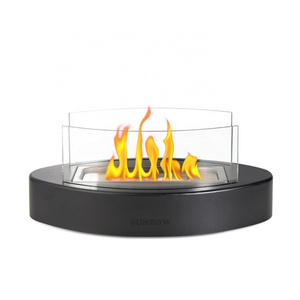 SUNBOW Freestanding Portable Mini Bio-Ethanol Fireplace New Design Tabletop Fire Pit Bowl Indoor/Outdoor/Villa Use Smores Maker