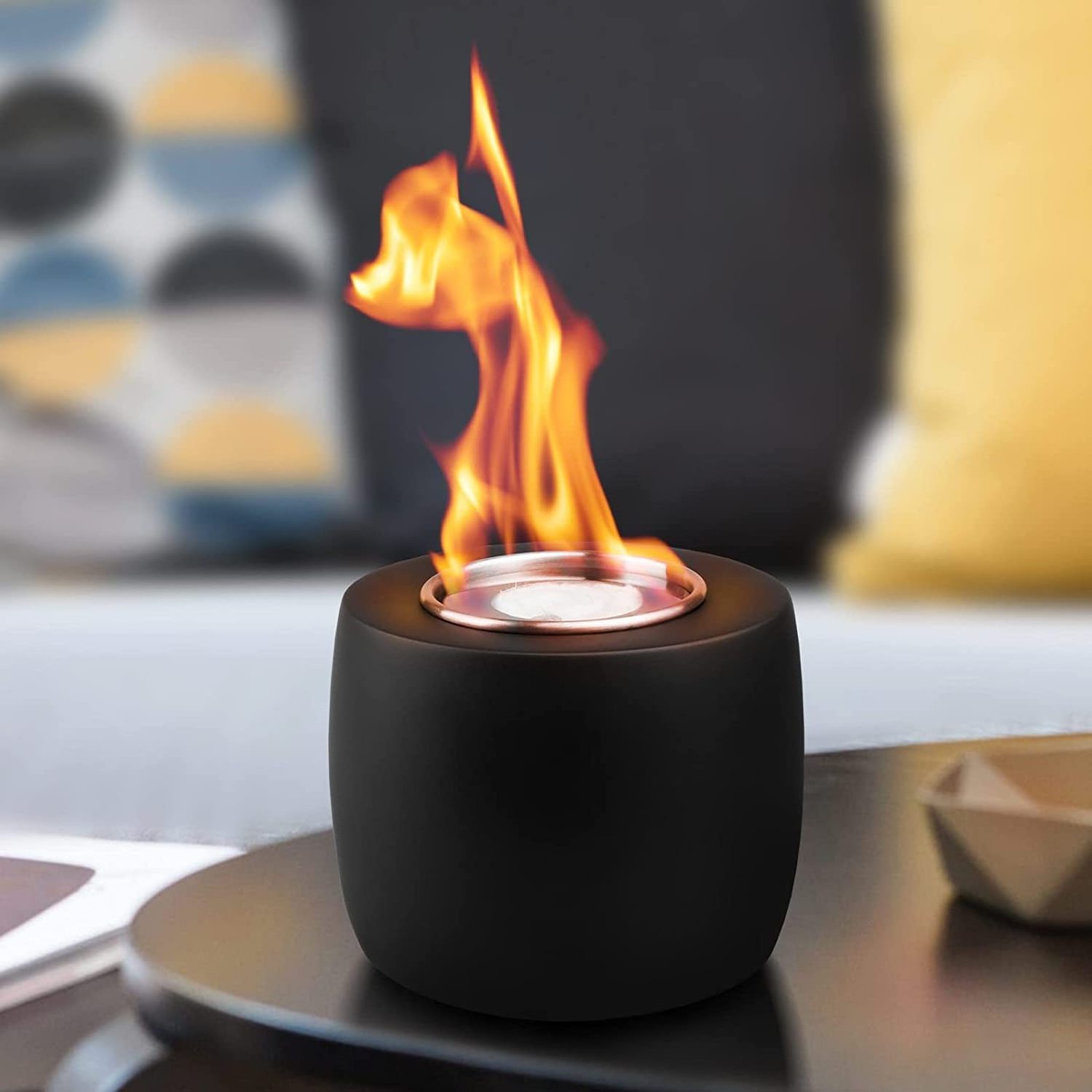 Tabletop Ethanol Fire Pit Portable Tabletop Bioethanol Fireplace Mini Smokeless Indoor Bio Ethanol Table Top Fire Pit Bowl