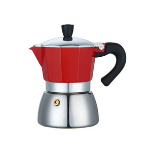 New Espresso Aluminum Steel 3 Cups Moka Induction Coffee Maker Stovetop suitable for all cookers