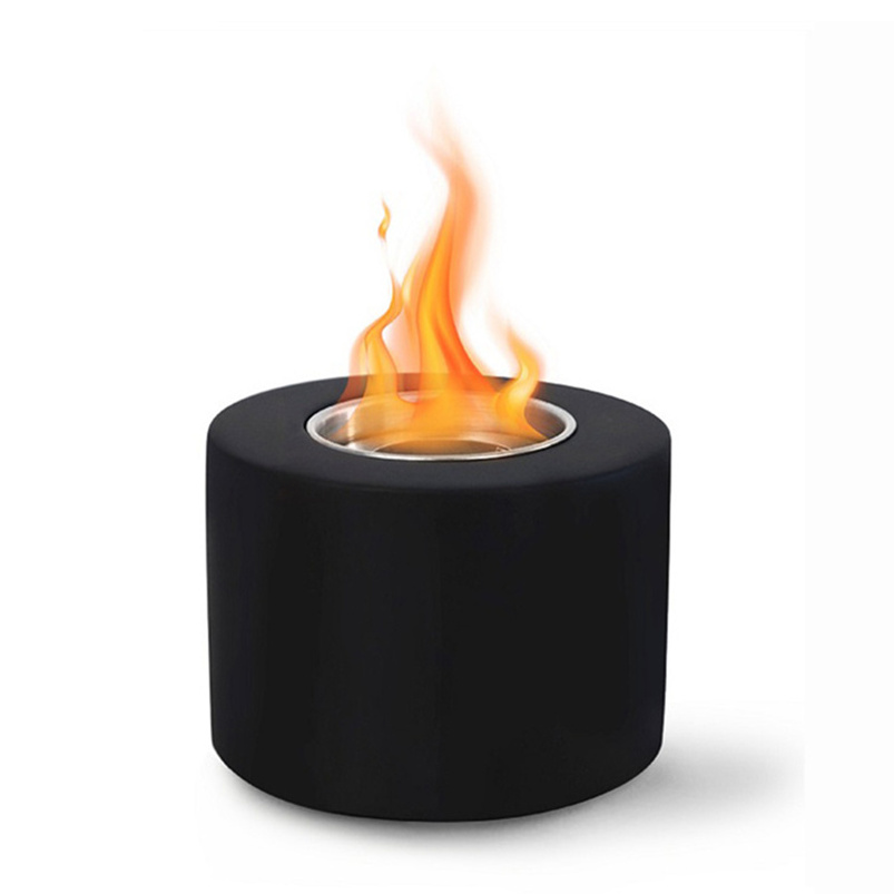 Top quality round rubbing alcohol fueled concrete portable fire bowls smores maker fire pit fireplace industry in china