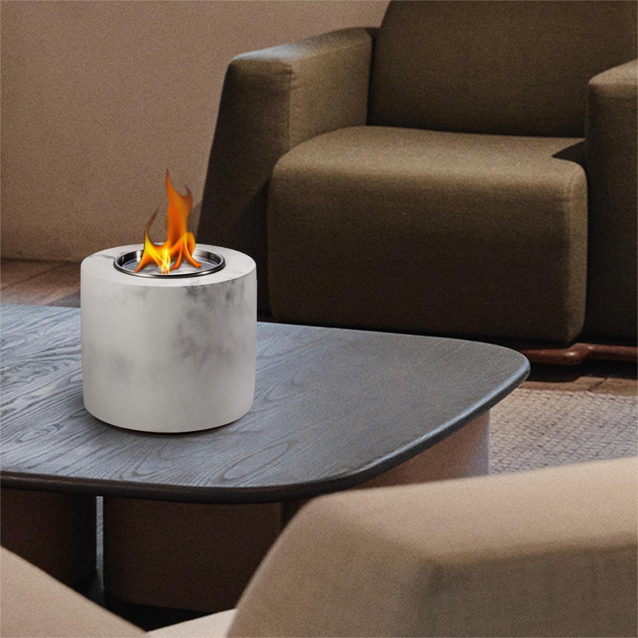 Mini Tabletop Ethanol Fireplace Table top Fire Pit bowl Desktop Bio Fuel fireplace Smores Maker portable Tabletop Fire Pit