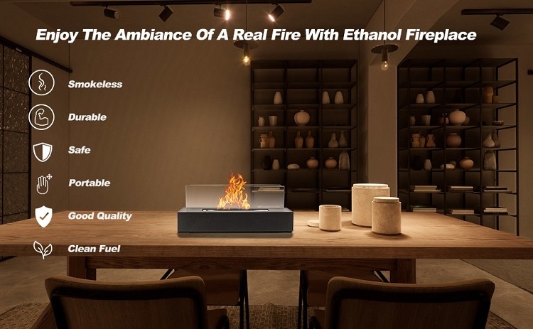 HOT SALE DECOR FIREPLACE table top fire pit Bowl Smores Maker Smokeless tabletop Bio ethanol fireplace portable fire pit