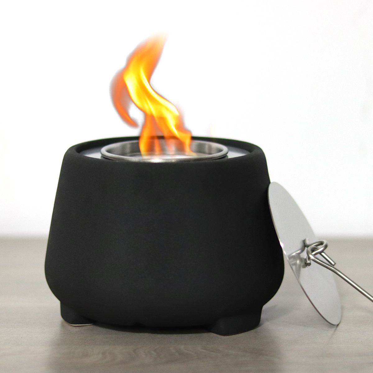 Ceramic Mini fireplace Smores maker ethanol table Fireplace Smokeless Flame Ceramic tabletop Fire pit