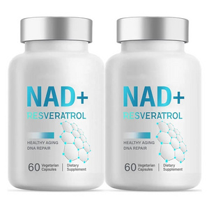 Custom brand pure resveratrol nicotinamid mononucleotide booster dietary supplements nad capsules anti-aging  gmp certified