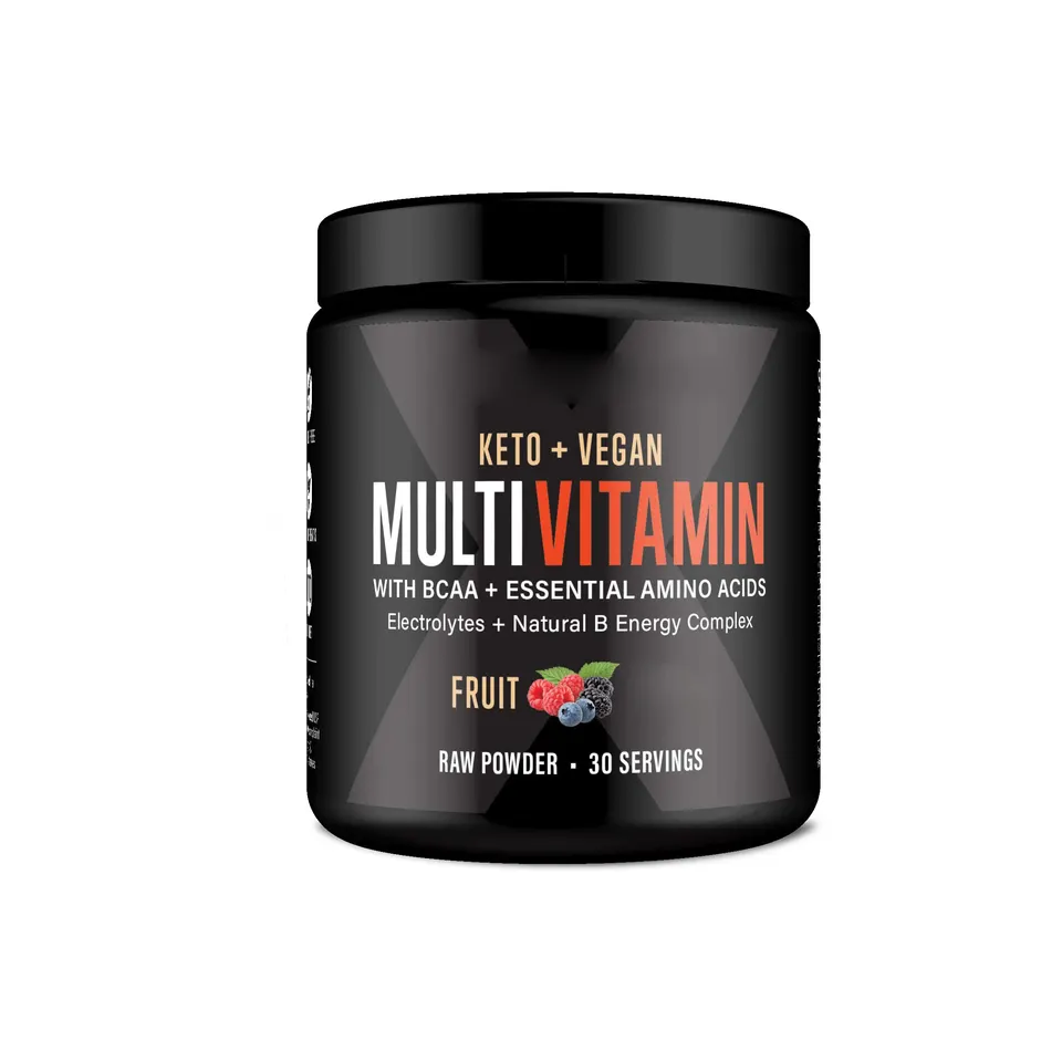 private label Vitamin powder bariatric multivitamin powder bcaa amino acids keto vegan electrolytes superb complex digestive