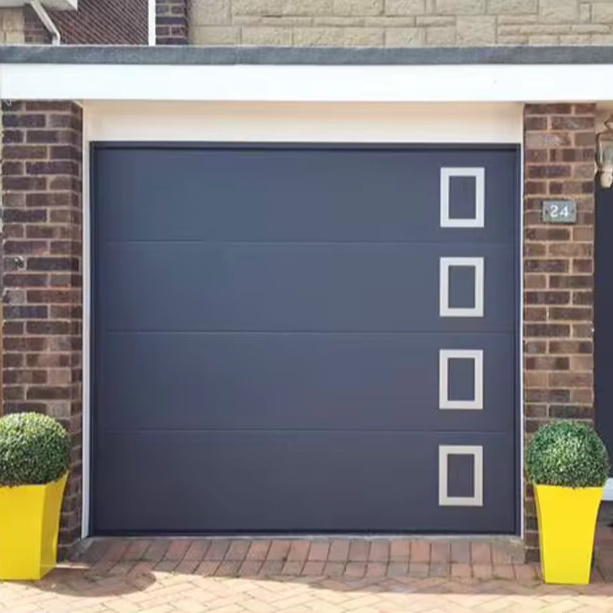 Best Quality Cheap Price Roller Vertical Bifold Style Smart Garage Doors With Pedestrian Door horizontal bifold garage door