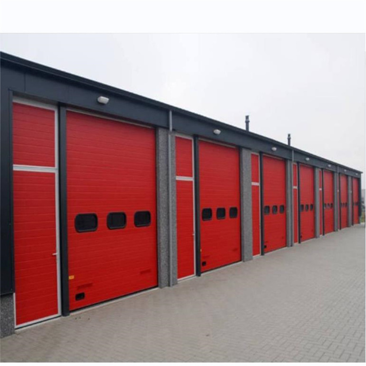 Industrial Automatic Overhead Steel Insulated Vertical Lifting Sliding Sectional Door for Warehouse industrial insulated door