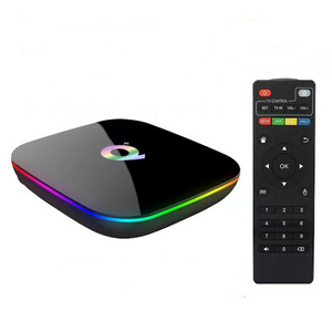 Factory Supply High Quality Iptv Box Design Qplus Tt TvBox Android 9 4gb 4k 6K 8K Player Set Top Tv Box Q plus