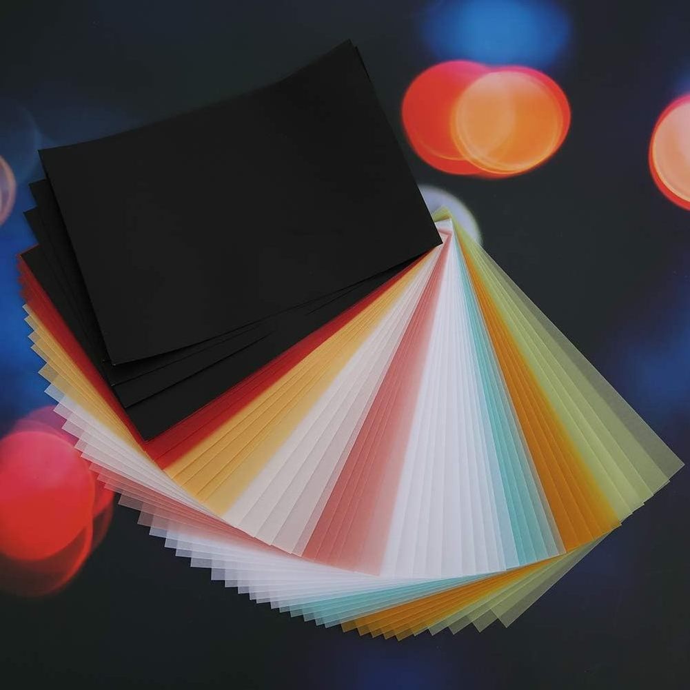 In Stock Coloured Translucent Tracing Papers for Cardmaking Art Craft