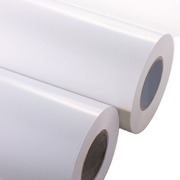 Semi Gloss Coated paper Thermal transfer Jumbo Rolls Self Adhesive Sticker Label  Semi-gloss Paper Jumbo Rolls flexography