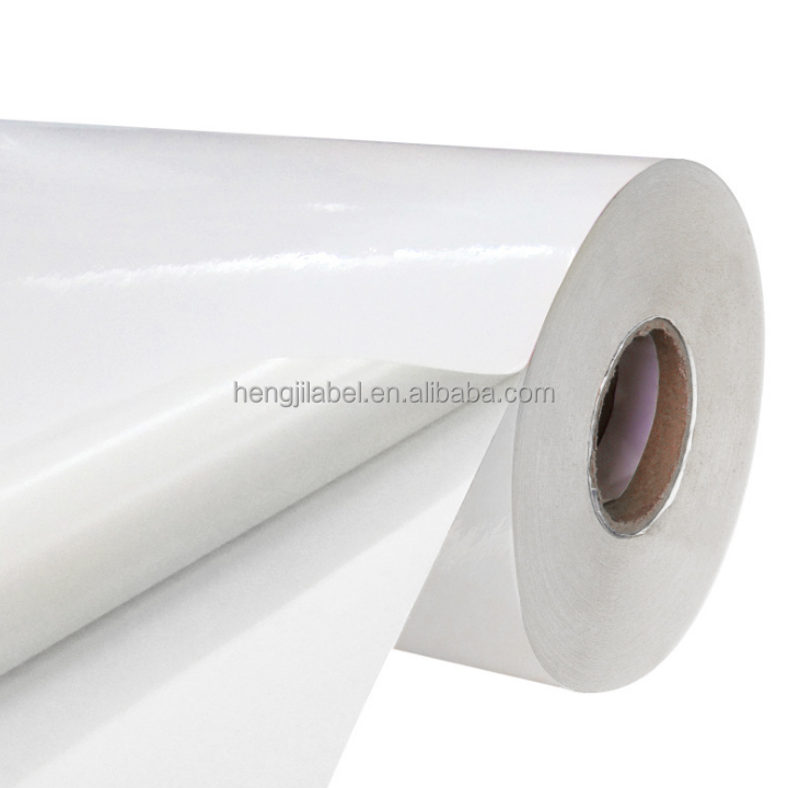 Semi Gloss Coated paper Thermal transfer Jumbo Rolls Self Adhesive Sticker Label  Semi-gloss Paper Jumbo Rolls flexography