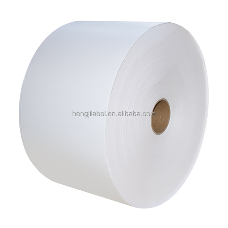 Permanent 80 Gsm Semi Gloss Strong Self Adhesive Paper Flexo Offset Printing Self Adhesive Paper Sticker On Roll