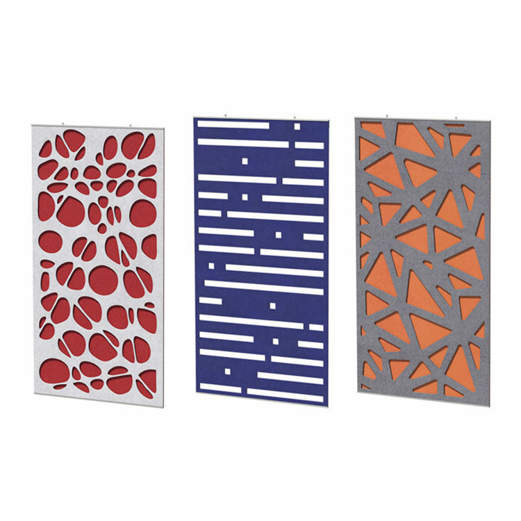 HENGJIU screens & room dividers PET sound proofing 100% polyester acoustic panel screen office room shelf dividers