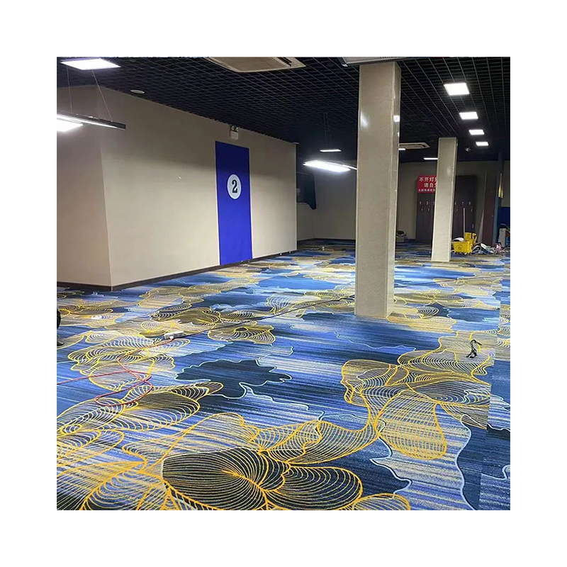 HJ Eco-friendly Soft Wall to Wall carpet large flooring covering whole room 3D print carpet billiard KTV casino theater carpet