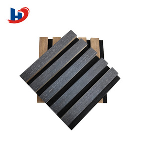 HENGJIU home decor WOOD ACOUST PANEL PRICE mdf wood slat acoustic panels pet WOOD PANEL WALL