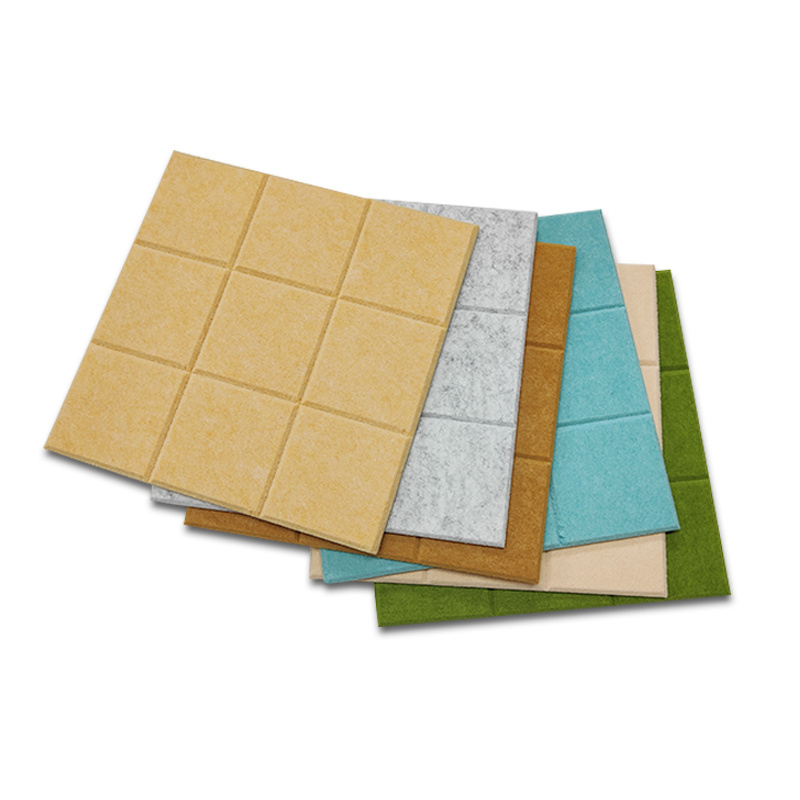 Best price PET soundproof wall panels hexagon polyester acoustic panels