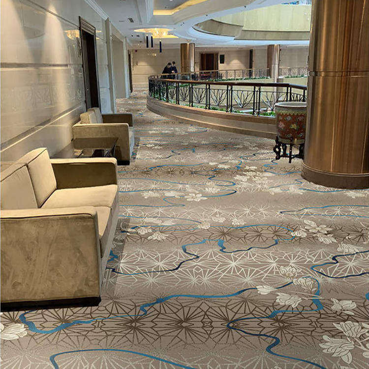 HJ Eco-friendly Soft Wall to Wall carpet large flooring covering whole room 3D print carpet billiard KTV casino theater carpet