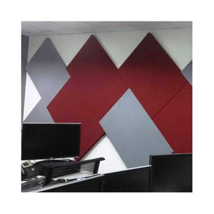 HENGJIU Customized Hexagon Acoustic Panels Beveled Edge Sound Proof Foam Panels for home theater pyramid