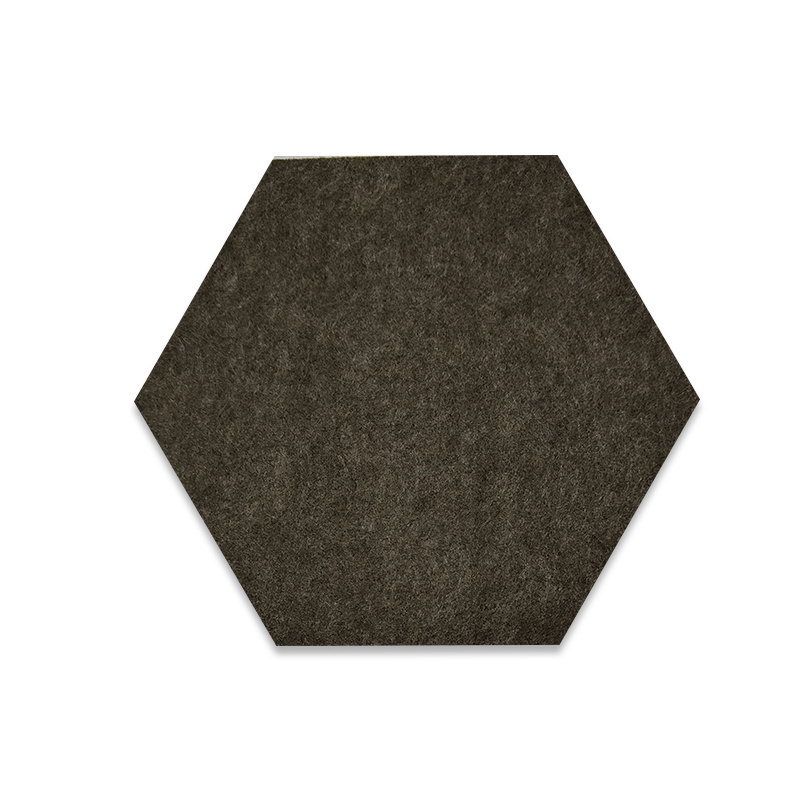 HJ Interior Decoration Noise Absorption Hexagon Sound Absorption 100% Polyester PET Felt Acoustic Panel