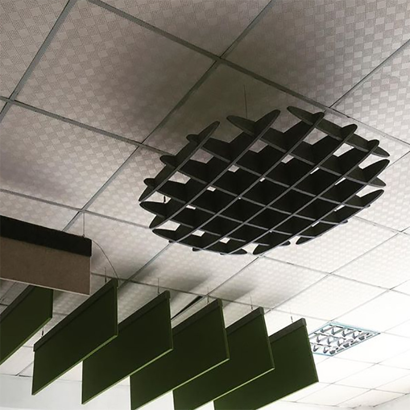 HENGJIU Sound absorbing ceiling tiles decoration acoustical ceiling panel acoustic ceiling panels hanging acoustic felt panel