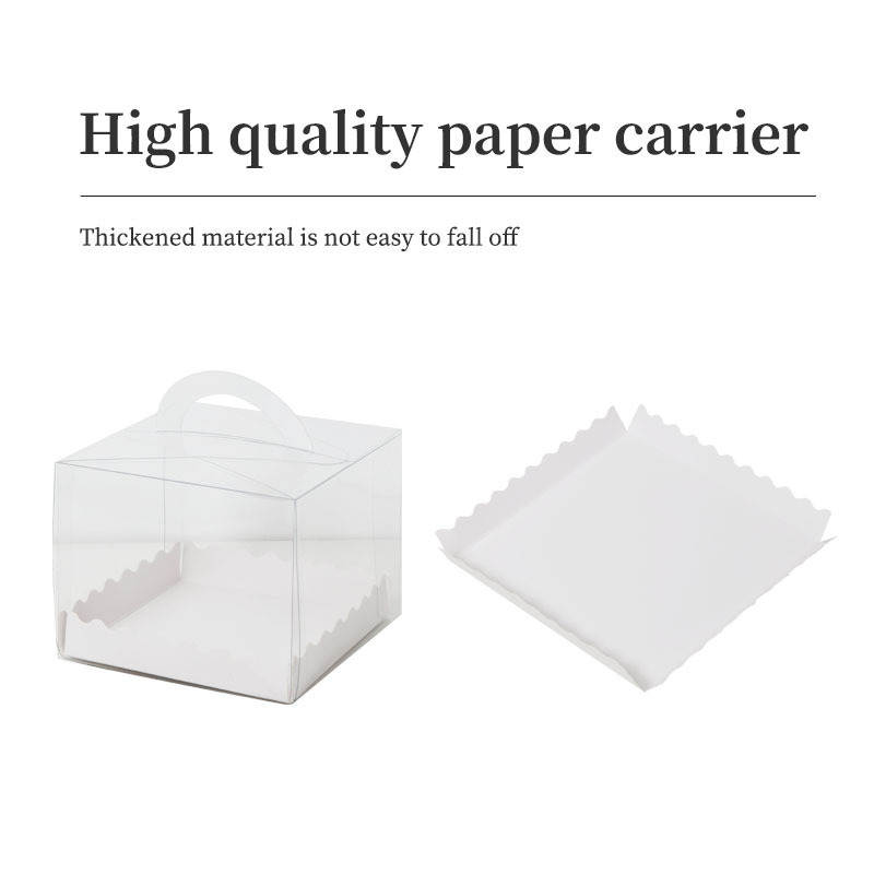 3/4/5/6 Inch Kccb Portable Transparent Box Web Celebrity Birthday mini Cake Box  Cheese Pulped Pastry Case Cookie Box