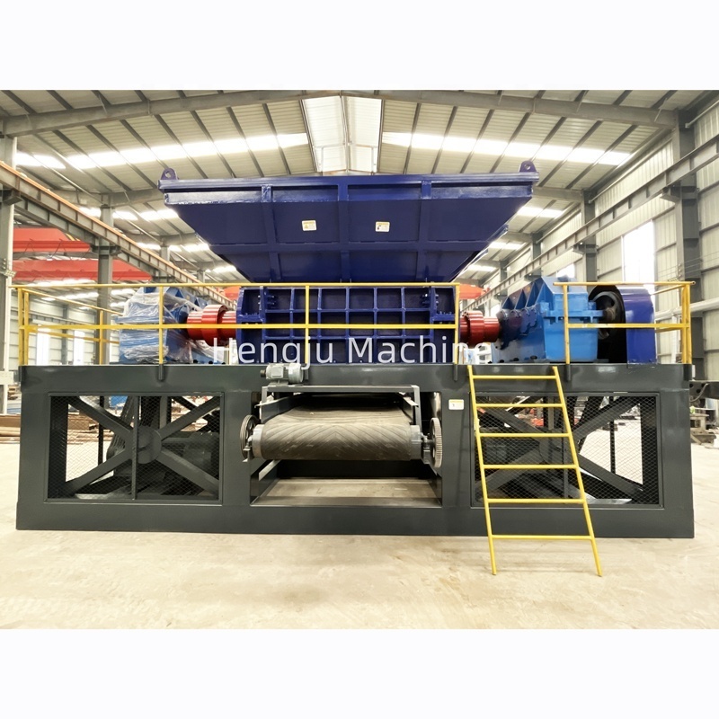 Full automatic waste tyre shredder tyre cutter plastic shredder crusher granulator machine